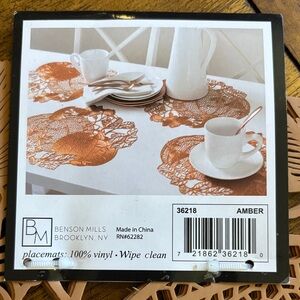 Farmhouse Pumpkins Placemats - Orange